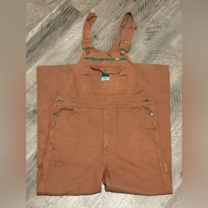 men’s brown liberty overalls